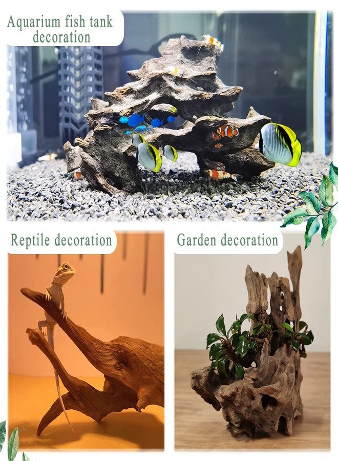 Hamiledyi Natural Driftwood for Aquarium Decor Sinkable Reptile Wood Branches Fish Tank Log Habitat Decorations Terrarium Ornament Assorted - Image 4